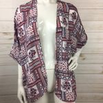 Harlowe $ Graham Harlowe & Graham Kimono Printed Open Front Photo 1