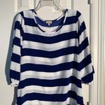 Daniel Cremieux Cremieux 3/4 Sleeve Stripped Blouse Photo 0