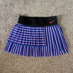 Nike Dri Fit Court Slam Tennis Skort Pleated Womens Athletic Rare Striped Large Photo 4