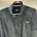 Zyia  black Sherpa 1/4 zip pullover M cozy warm outdoor activewear neutral soft Photo 4