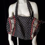 Vera Bradley Black, Gray, & Red Duffle Bag Photo 2