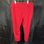 Anne Klein  Dress Pants Red  Comfort Knit Womens Sz 16 Straight Leg Photo 5