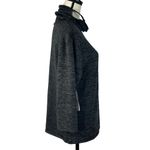 Ny Collection 2X-Large Sweater Cowl Neck Face Covering 3/4 Sleeve Black Marled Photo 3