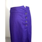 100% Wool Maxi Purple Skirt Vintage grunge boho XS Photo 3