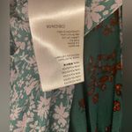 Free People Serena Emerald Floral Printed Blouse Photo 5