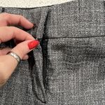 Ann Taylor Size 0 Trouser Pants Straight Flat Front Gray Dress Mid Rise Stretch Photo 4