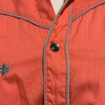 Ralph Lauren RARE vintage western wear bright peach pearl snap western top 12/M Photo 1