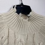Cotton Candy LA Cable Knit Cropped Sweater Cream Neutral Size M/L Photo 5