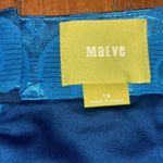 Maeve Antropologie  Sadie pencil skirt blue shimmery circles Photo 3