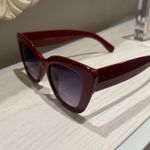 Oversized Red Sunglasses Photo 3