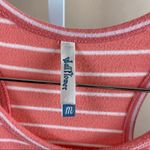 Wall Flower Medium Coral Stripe Racerback Midi Nautical Summer Pastel Spring Photo 1