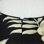 Vintage Hawaiian Reserve Collection Black Green Leaf Print Mini Dress M Shift Size M Photo 7