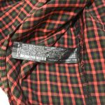 ZARA Women Over Sized Long Sleeve Christmas Plaid Pocket Red M Photo 9