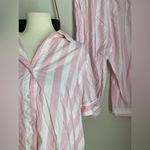 Kate Spade Pink & White Stripe Pajamas, Size XL Photo 3