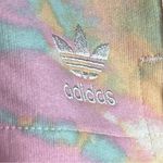 Adidas Size XL Tie Dye Shorts Side White Stripes Stretch Waistband Photo 5