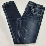 Silver Jeans Women’s Silver Aiko Skinny Dark Blue Denim Jeans, Wide Stitching, Size 29 Photo 0