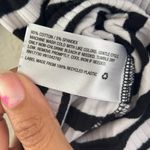 Wild Fable  Black and White Crop Fitted Long Sleeve Tee Photo 4