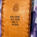 Southwestern Statement Boho Leather Cotton Belt Photo 4