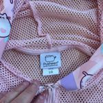 Pusheen Hot Topic  Active Crop Jacket Size Large Pink Mesh Hoodie Pullover Photo 6