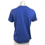 Terez  Blue Round Neck Short Sleeve Knit Pullover Activewear Casual Shirt Top S Photo 1