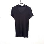 J.Crew Cotton Button V-neck Navy Tee Size Large Photo 4