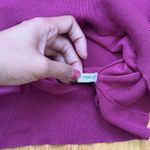 New York & Company Women's Oversize Silk Blend Pullover Vneck Sweater Magenta XS Pink Photo 14