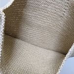 Merona  Beach Straw Tote Bag NWT Natural/Metallic D32 Photo 2