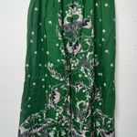 Max Studio Green Pleated A-Line Maxi Skirt Photo 1