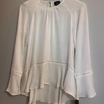 Mossimo Supply Co Elegant Flowy White Blouse Photo 0