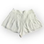 Ramy Brook  Pamela Pleated Shorts Women's 8 White High Rise Wide Leg Photo 3