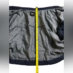 Almost Famous Dark Blue Jean Jacket with Bungee Tie Hem | Size XL Photo 2