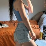 Levi's 501 High-Waisted Denim Shorts Photo 5