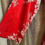 Cacique  Lane‎ Bryant Red Floral Satin Robe Slip Nightgown Set 18/20 2X Photo 4