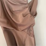 Rare London Satin One Shoulder Mini Dress NEW Photo 2