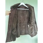 Vtg Penny Lane Jacket Coat Size M Y2K Boho Indie Faux Fur Lined 90’s Bro…​​​​ Brown Size M Photo 3