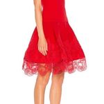 Bronx and Banco Antonia Red Sleeveless Lace Trim Mini Flared Dress Size US 6 Photo 1