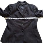 Kasper Blazer Black Monochromatic Long Sleeve Tailored Jacket Size 8 Petite Photo 9