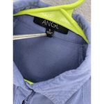 ANGL  Solid Blue TShirt Dress Short Sleeve Dropped Waist Drawstring Sleeve Tab Photo 2