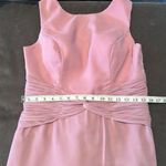 Women’s Pink Tea Length Chiffon Dress Matching Chiffon Jacket CorsetBack Size 12 Photo 8
