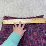 Vintage 1970s Dilly of California Tweed Skirt Barbie Pink Frayed Hem Size M Size M Photo 6