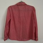 Vintage Jori California Red Gingham Western Button Up Shirt 70s Retro Blouse Photo 7