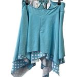 Hula Honey Blue Polka Dot Halter Tie Layered Tankini Top Womens Plus Size 3X Photo 8