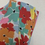 Michelle Mcdowell women's medium floral pastel shirt flutter sleeve short colorf Pink Photo 4