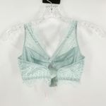 Victoria's Secret Pink Mint Crisscross Back Underwire Lace Bralette Size Small Green Photo 1
