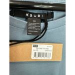 Ksubi  Women's Devore Aged Blue Perforated Sheer Tee‎ Casual Everyday NWT XS Photo 1