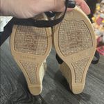 Soludos  Black and Cream Marseille Wedge Espadrille Size 8 Photo 4