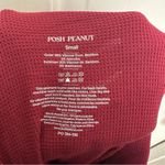 Posh Peanut Red Waffle Knit Bamboo Lounge Pants Size Small Photo 2