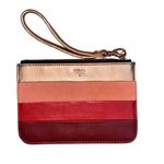 Fossil  Multi-Color Leather Wristlet Credit Card Organizer Wallet Photo 0