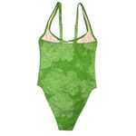Free People Seea Ginger One-Piece Surf Suit in Green Floral Size Small NWOT Photo 3