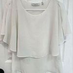 Patrizia Luca Milano Layered Flowing White Ivory Top Women’s Size XS Photo 0